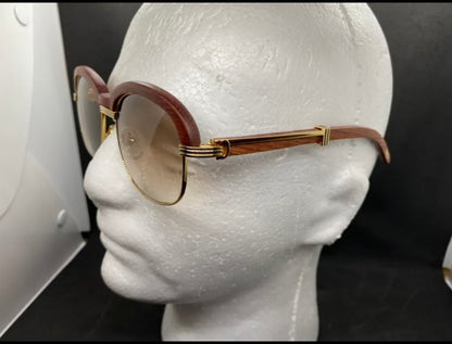 Retro wood Sunglasses