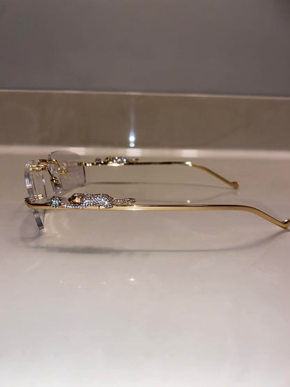 Iced out Panther Glasses
