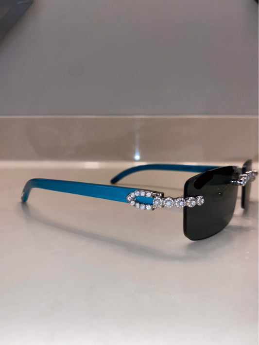 Made to order: Iced out moissanite Sunglasses