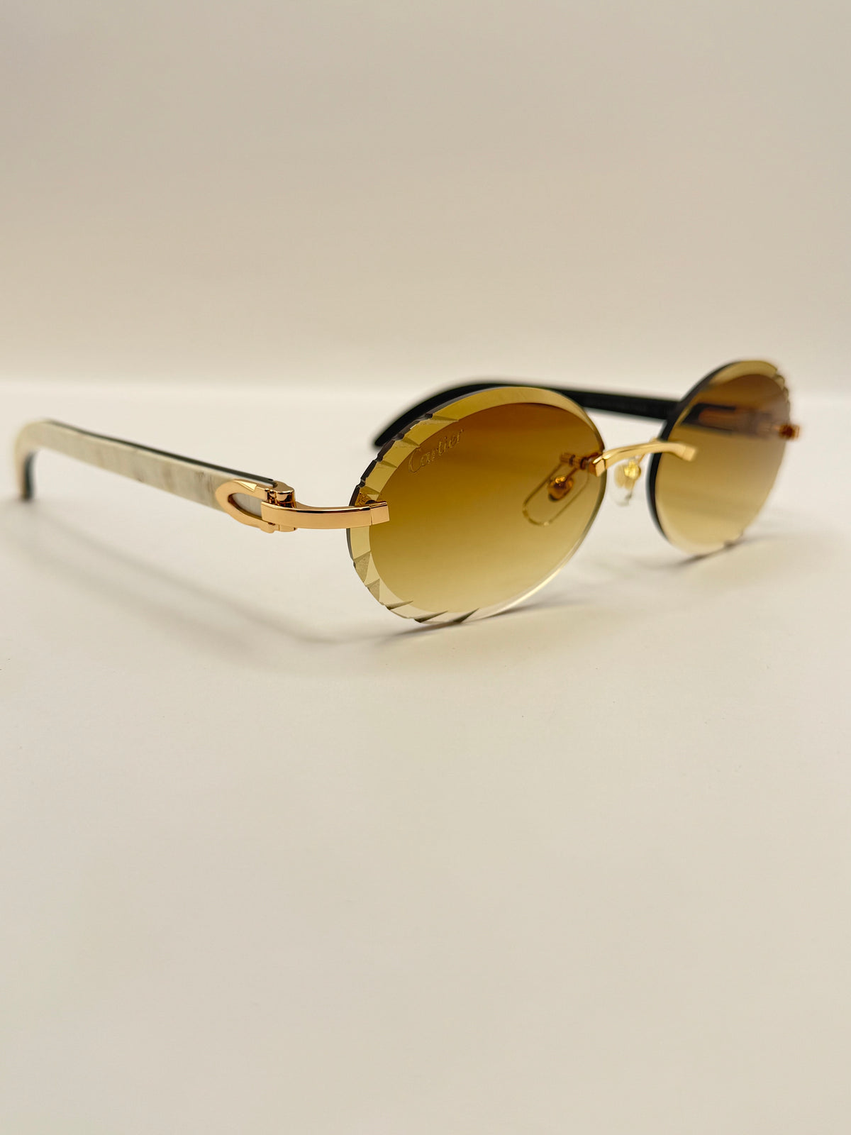 Retro White buff Sunglasses 54mm