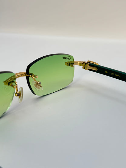 Moissanite Green wood Sunglasses