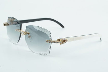Moissanite white buff Sunglasses