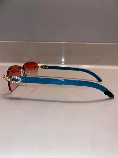 Made to order: Iced out moissanite Sunglasses