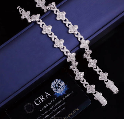 Moissanite Clover Bracelet