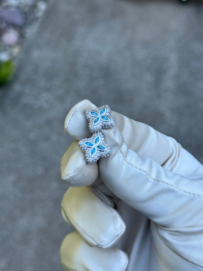 Moissanite flower Earrings