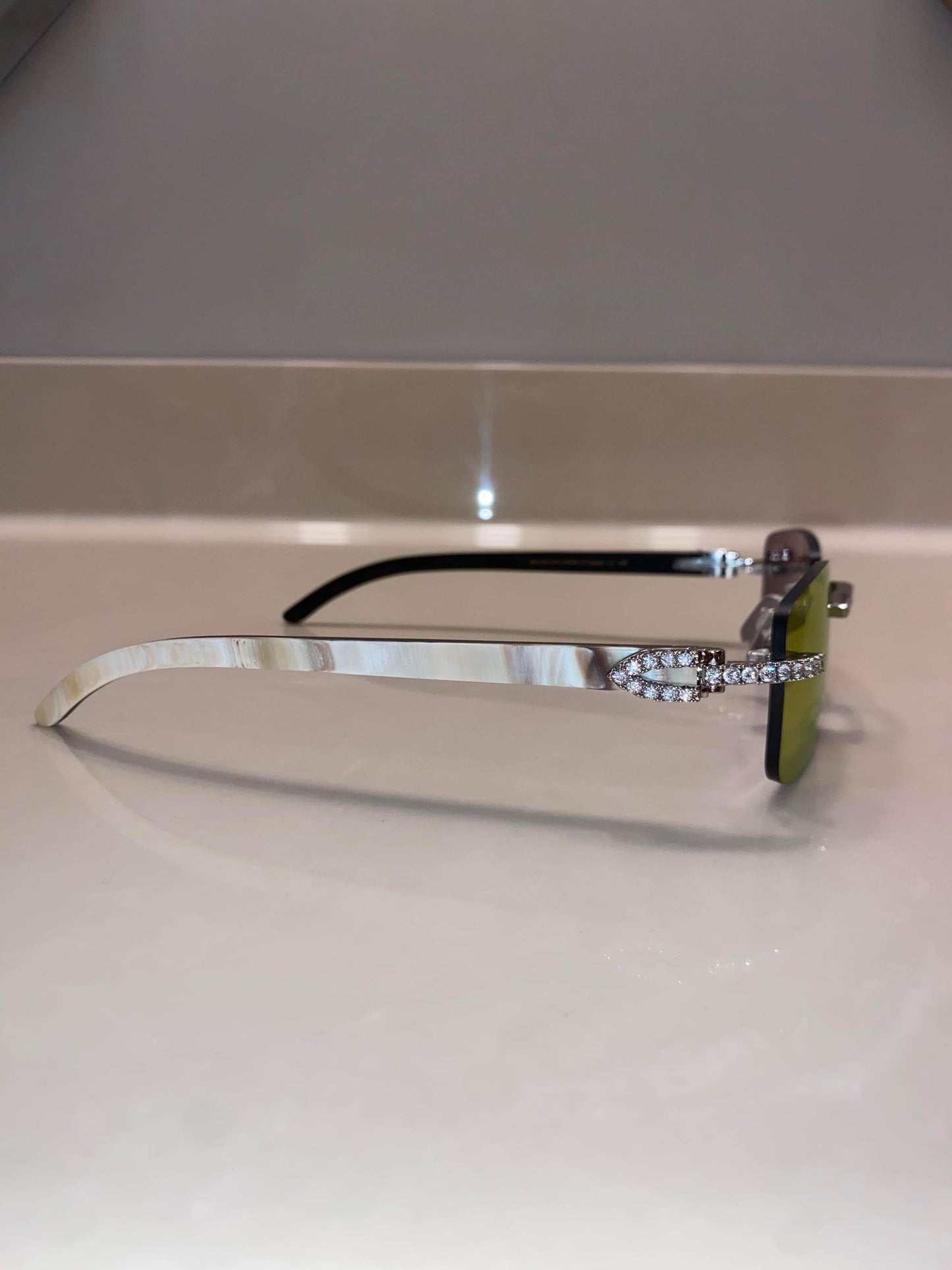 Made to order: Iced out moissanite Mirror Sunglasses