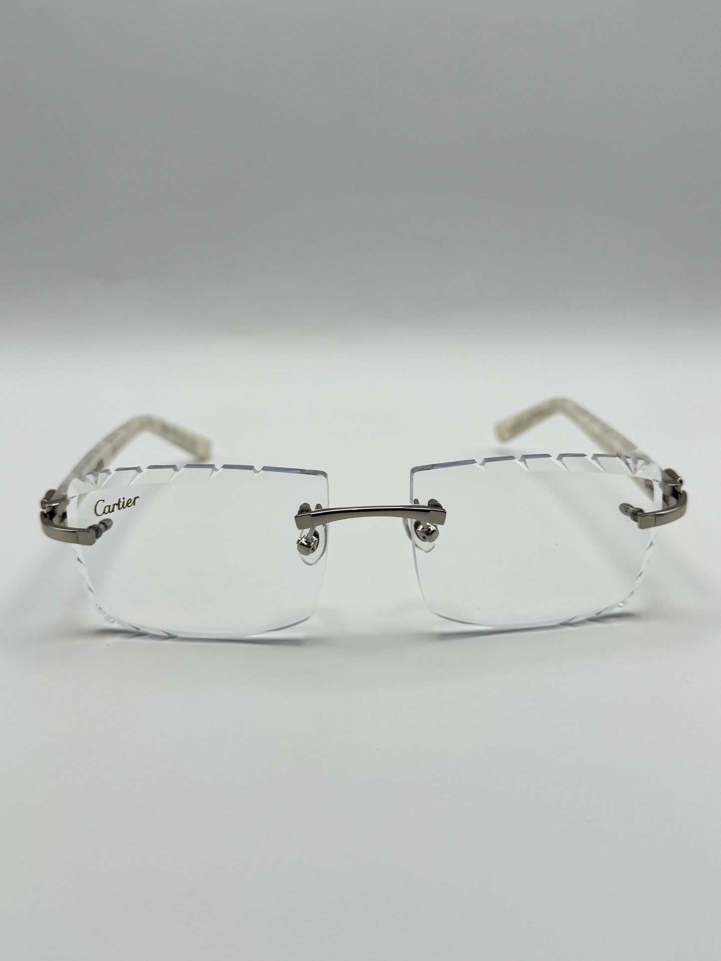 White acetate sunglasses