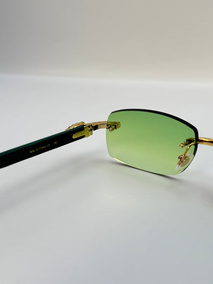 Moissanite Green wood Sunglasses