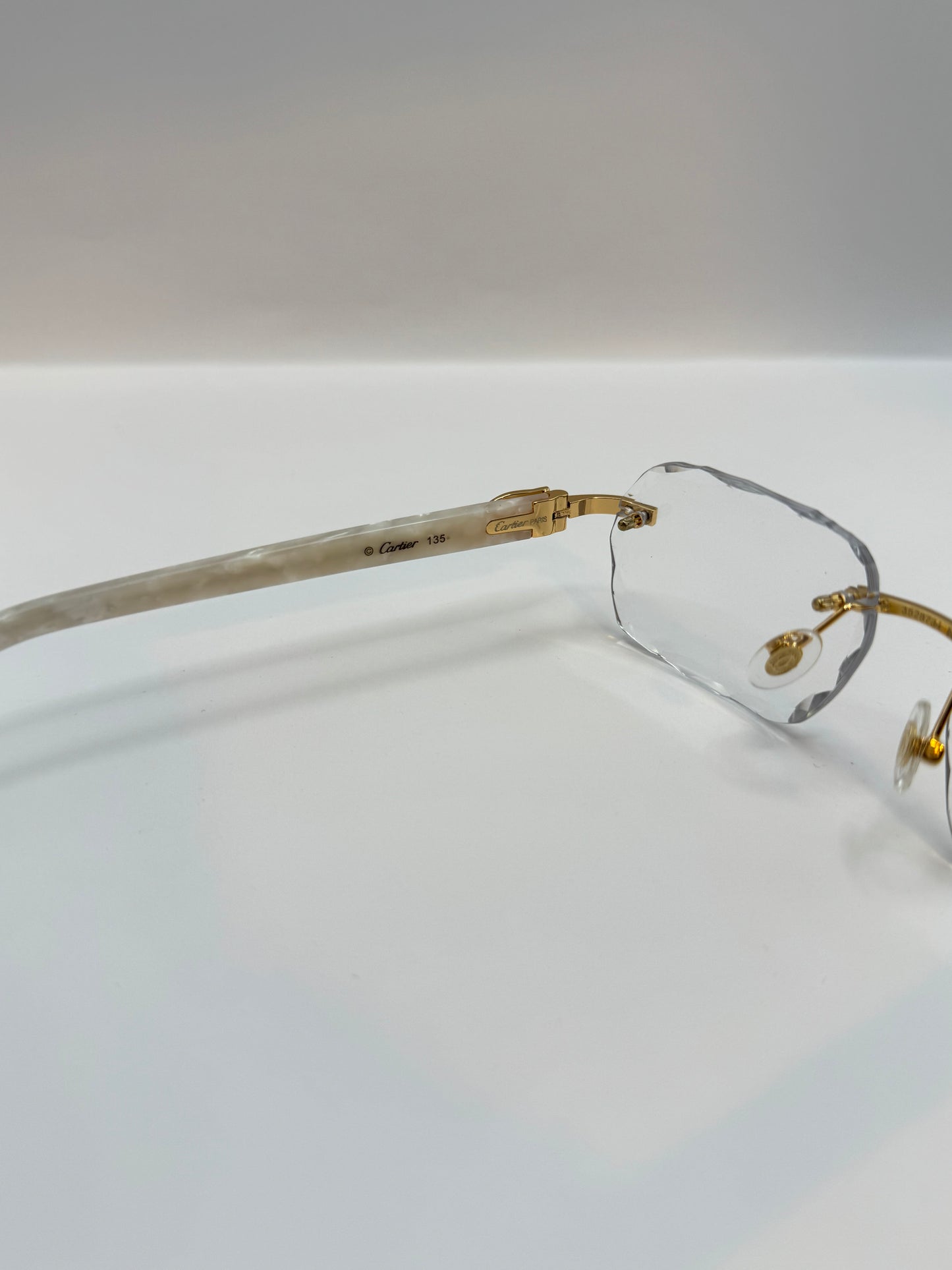 White acetate sunglasses