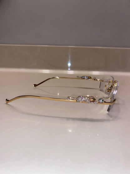 Iced out Panther Glasses