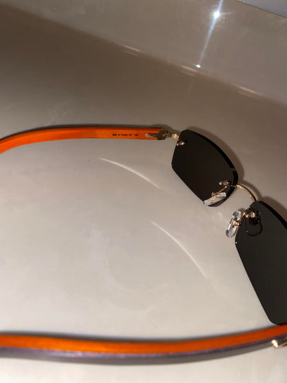Black orange Wood glasses
