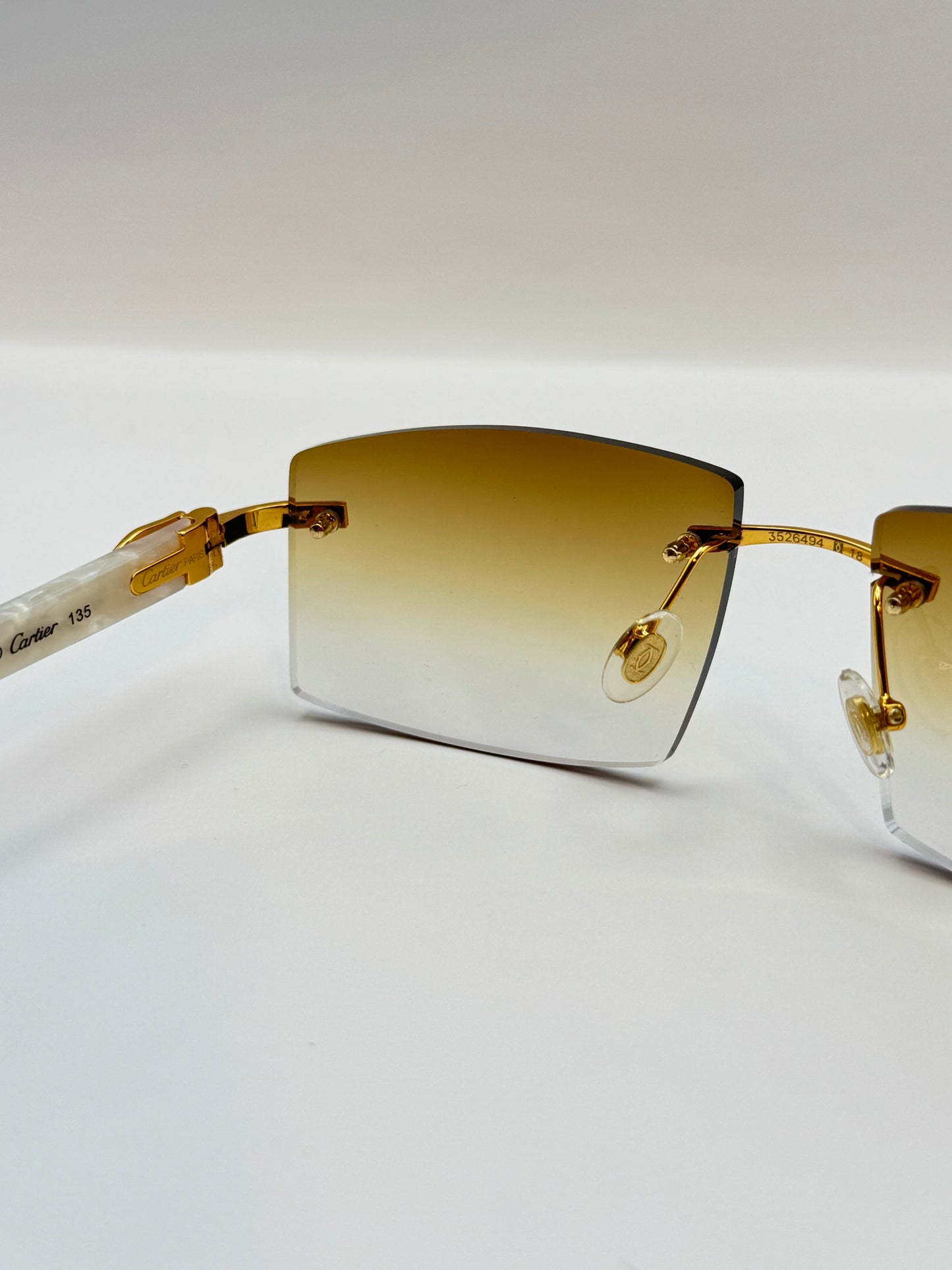 White acetate sunglasses