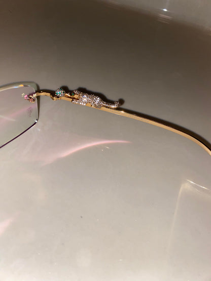 Iced out Panther Glasses