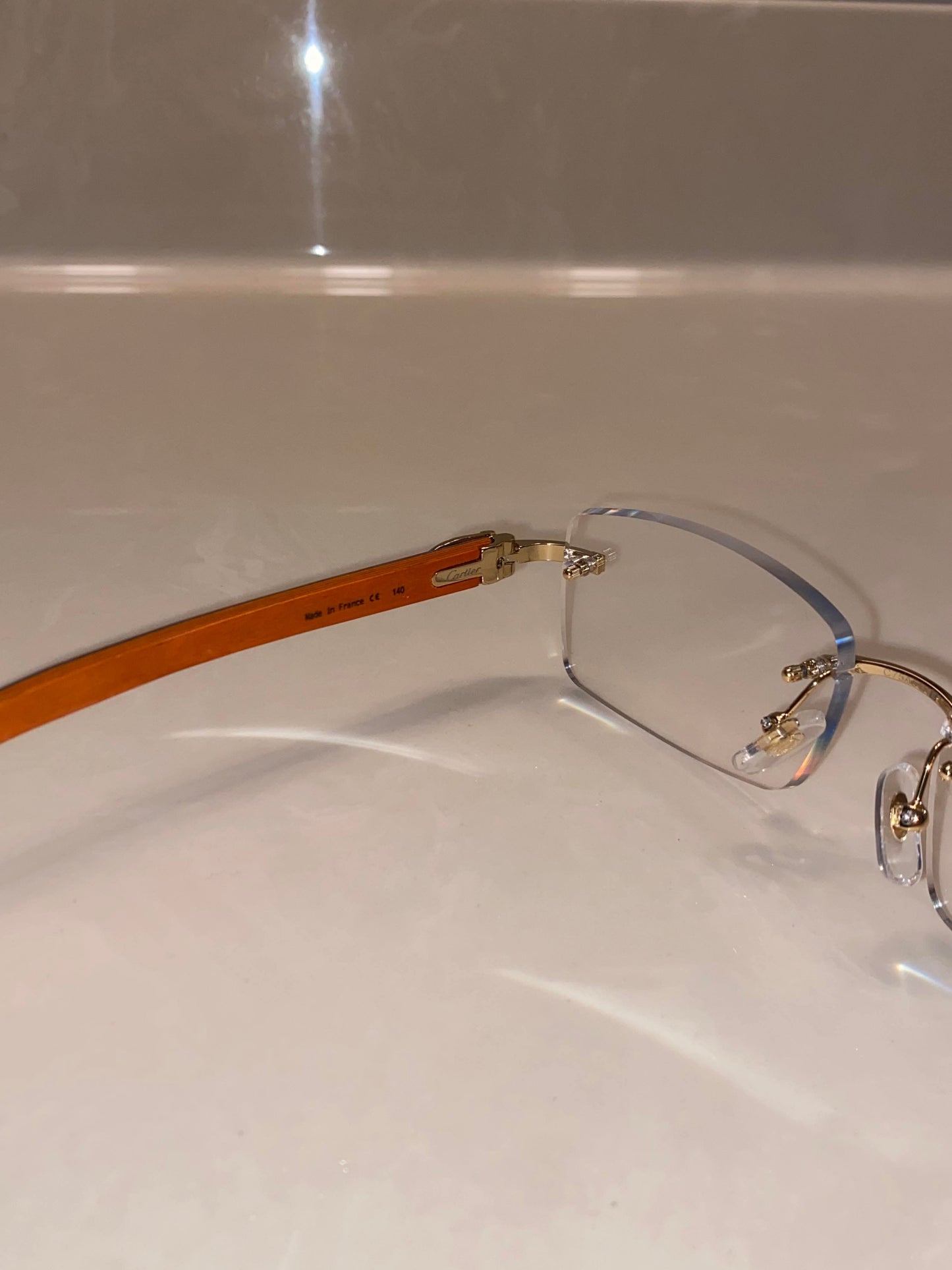 Black orange Wood glasses
