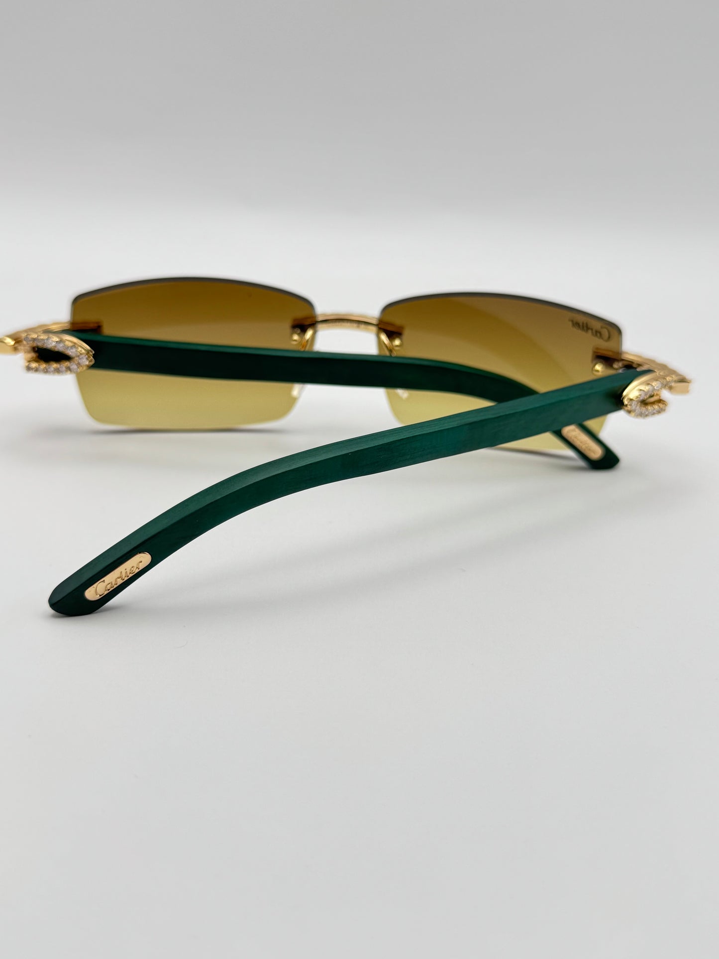 Moissanite Green wood Sunglasses