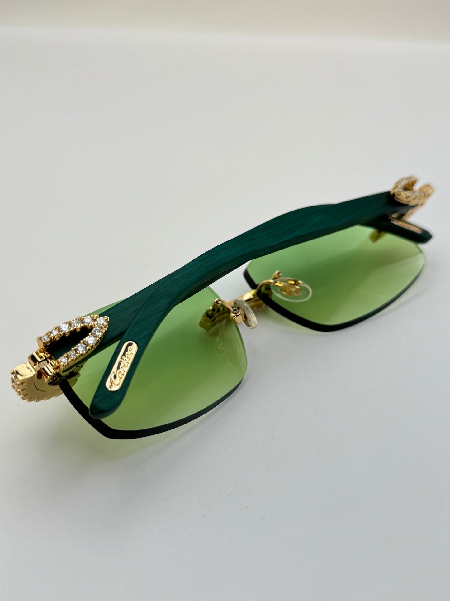 Moissanite Green wood Sunglasses