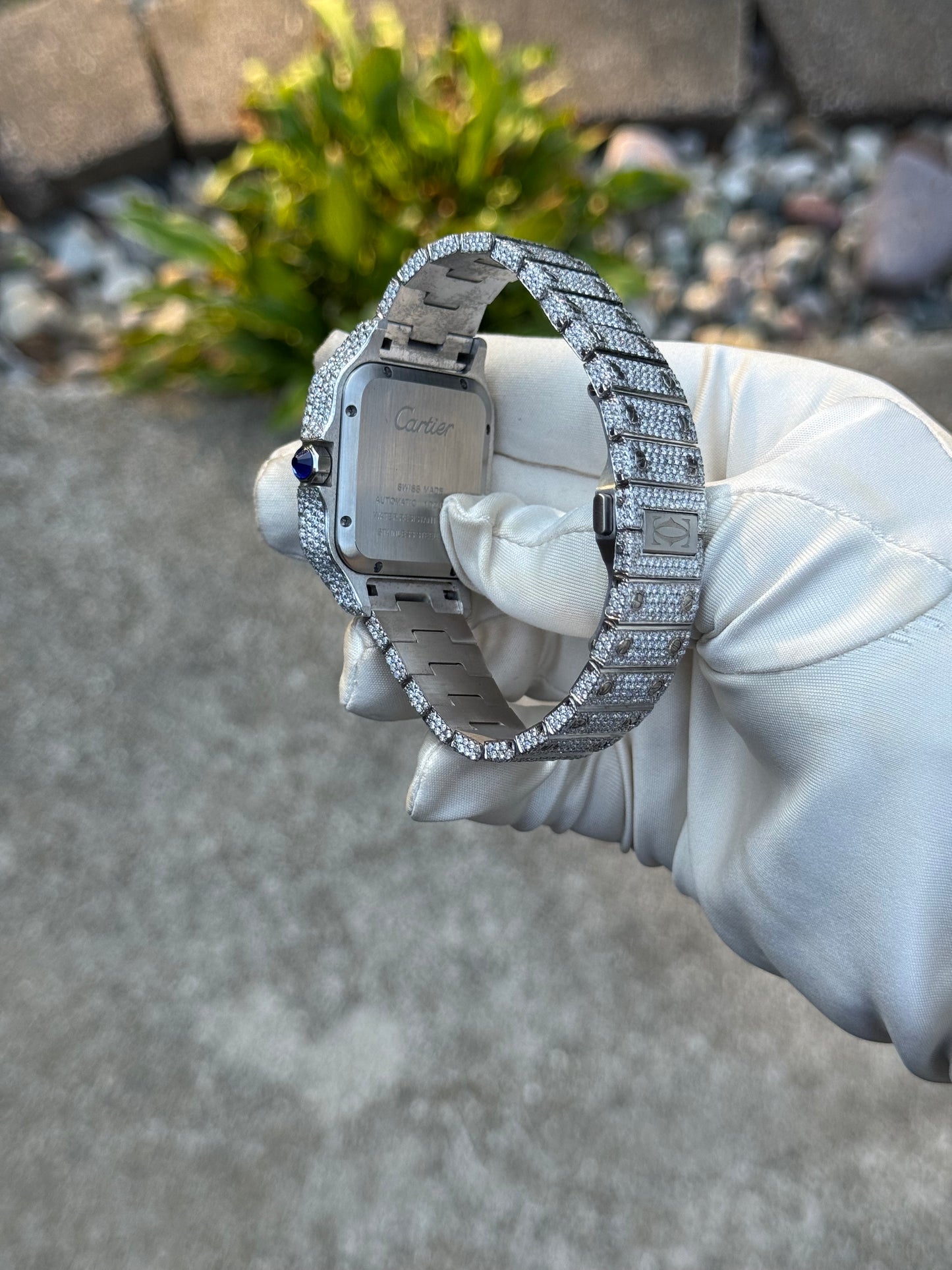 Custom Moissanite watch