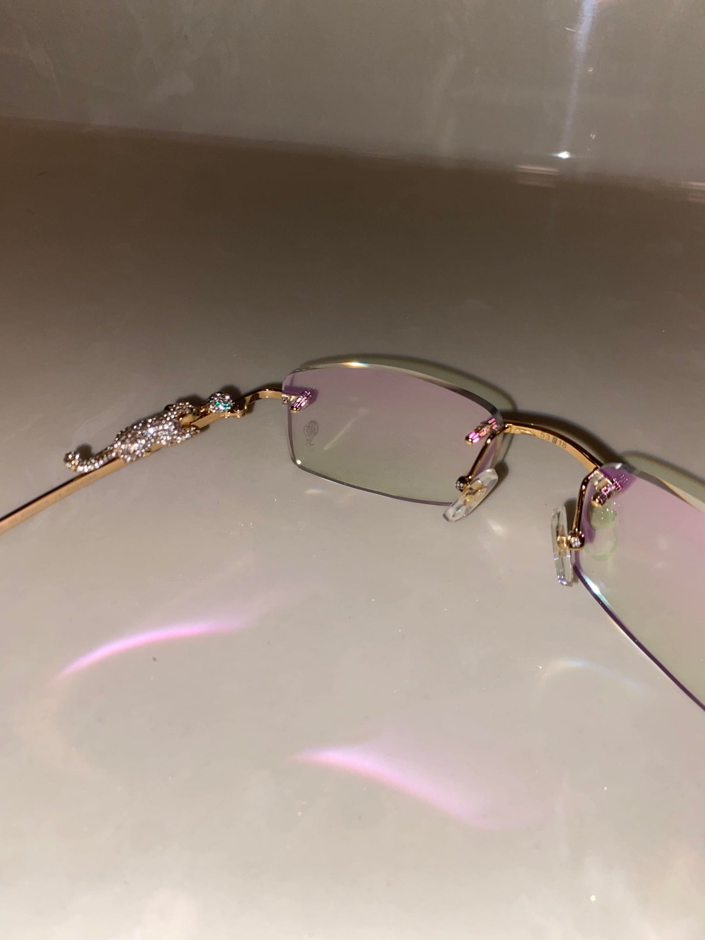 Iced out Panther Glasses
