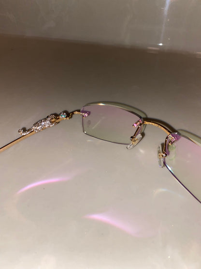 Iced out Panther Glasses