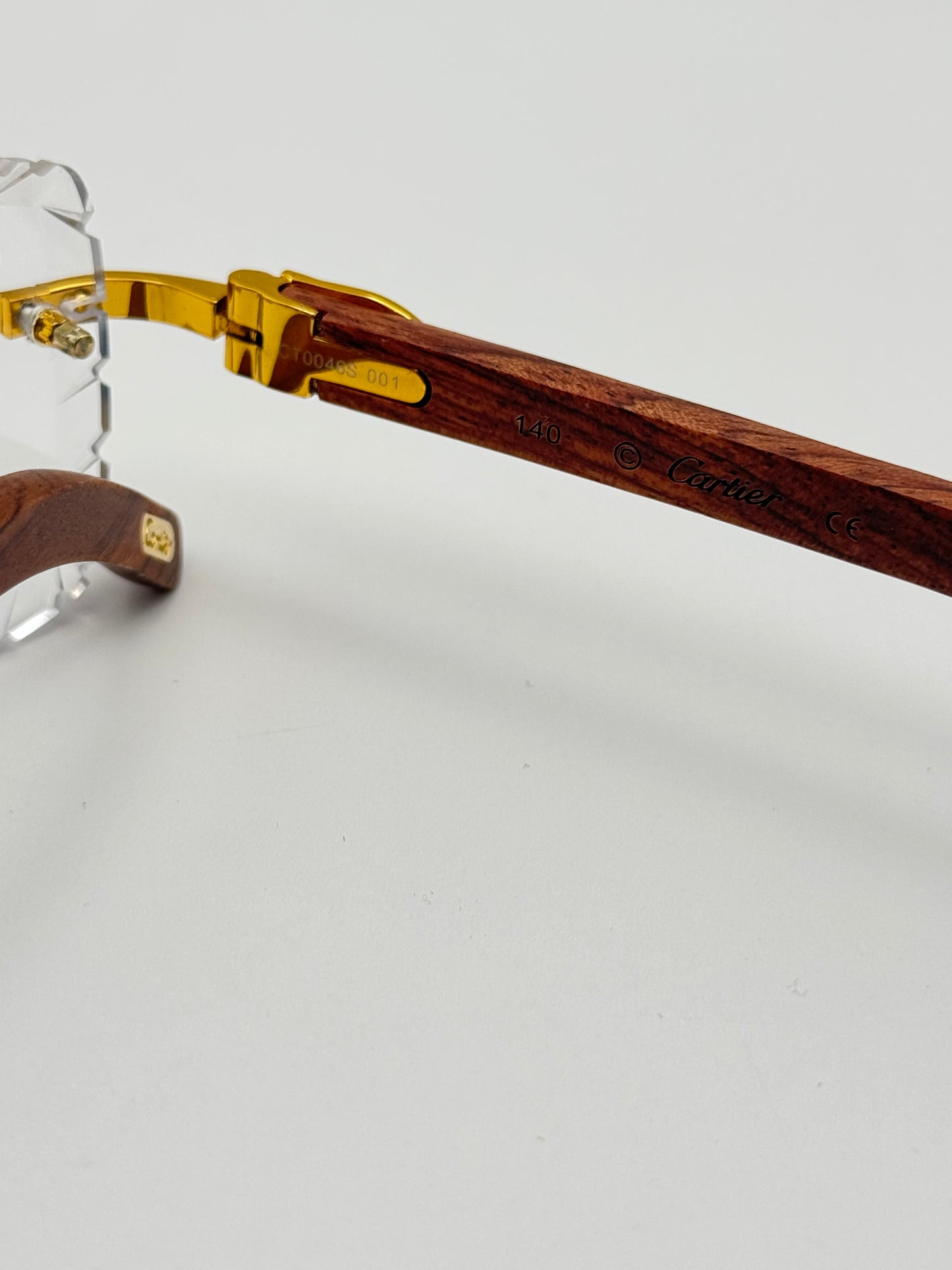 Diamond cut Wood Glasses