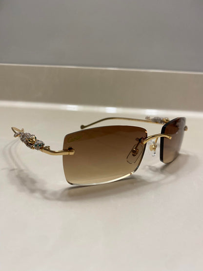 Iced out Panther Glasses