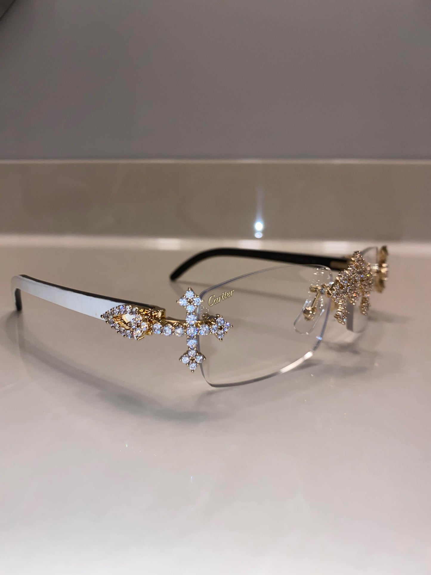 Iced out Cross glasses