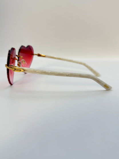 acetate Heart sunglasses