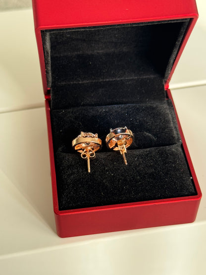 Rose Gold Moissanite Earrings