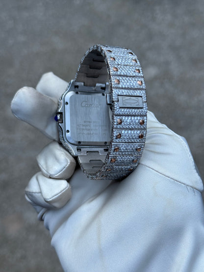 Custom Moissanite watch