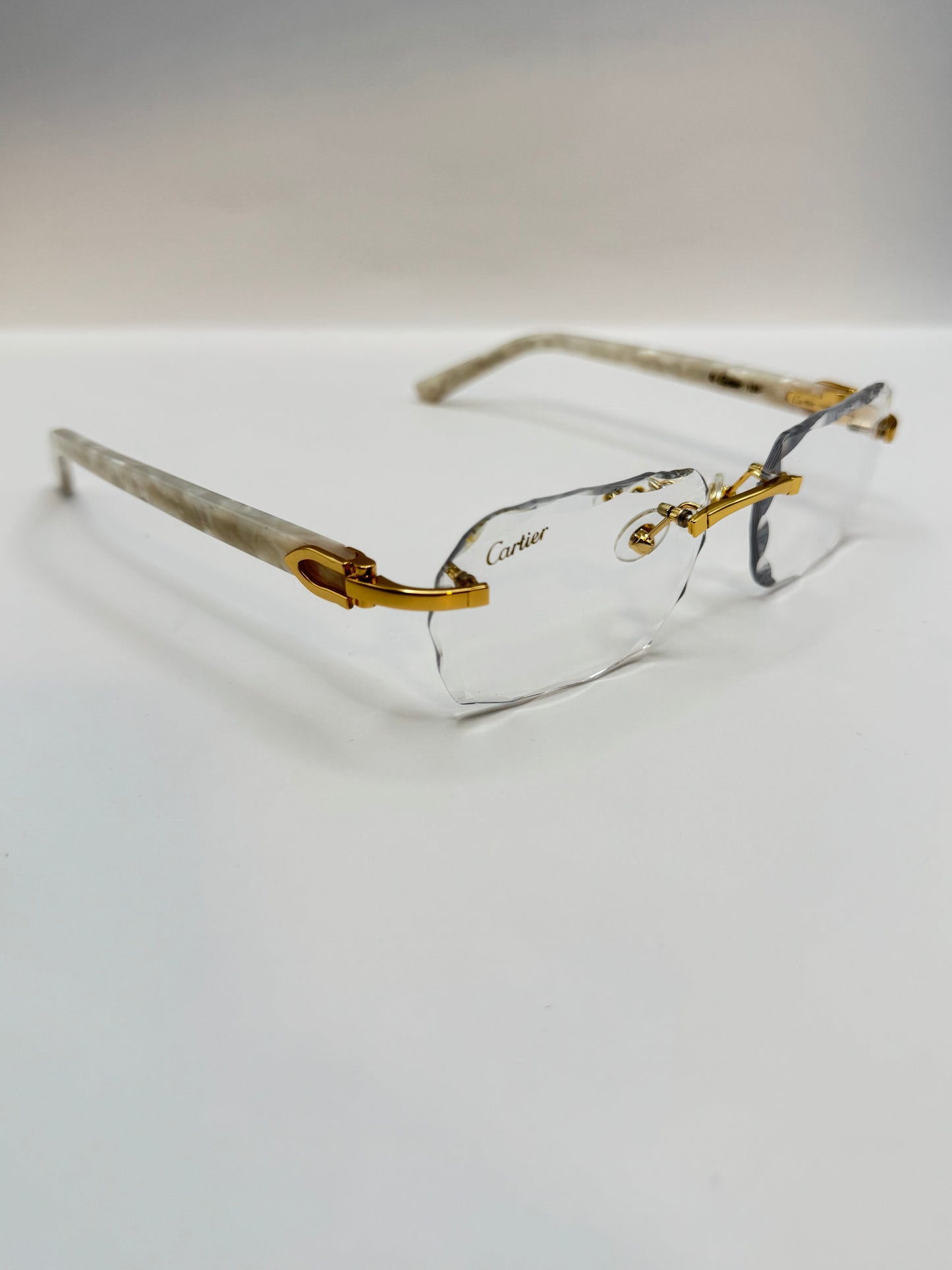 White acetate sunglasses