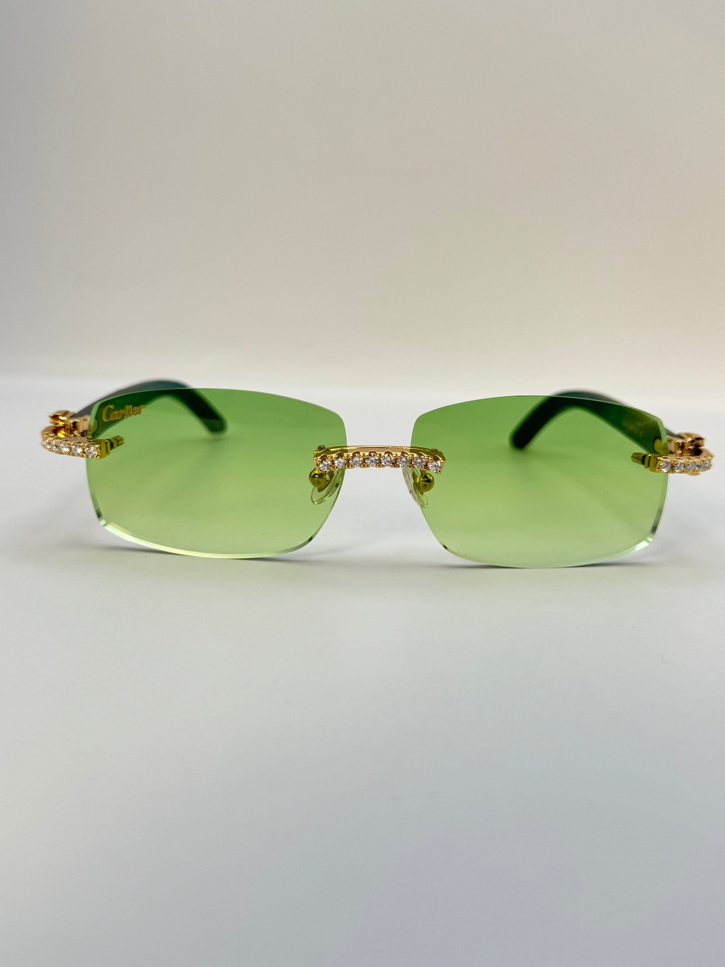 Moissanite Green wood Sunglasses