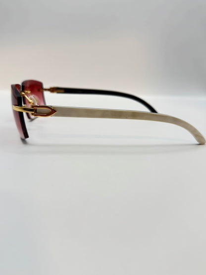 White Buff Sunglasses 57mm