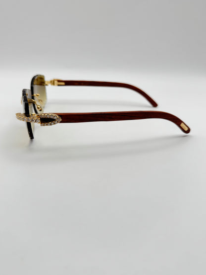 Moissanite wood Sunglasses