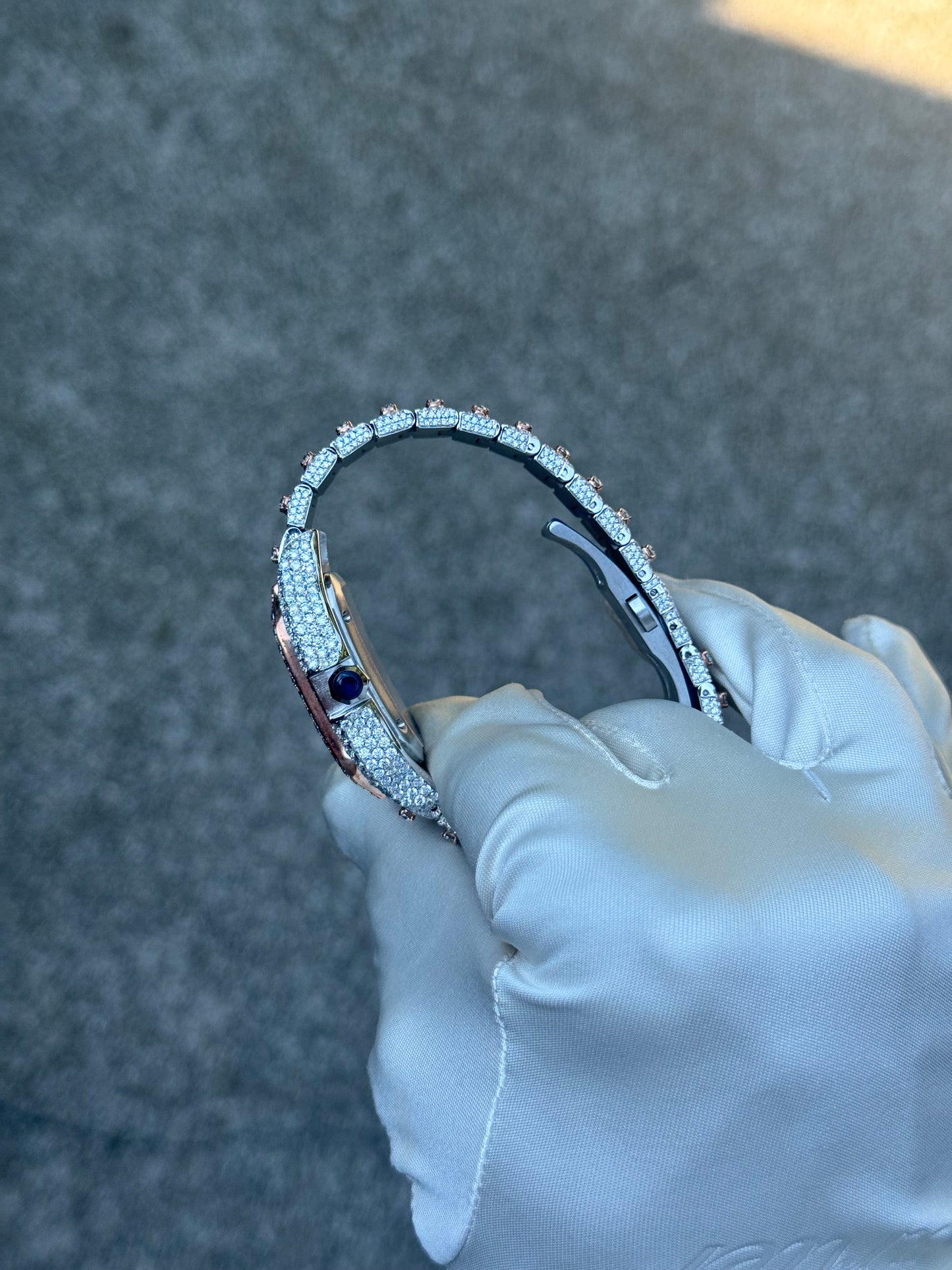 Custom Moissanite watch