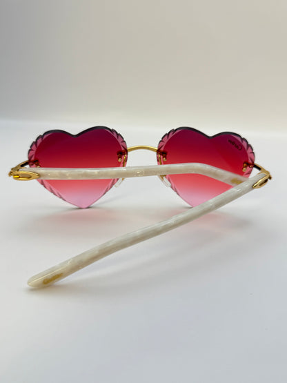 acetate Heart sunglasses