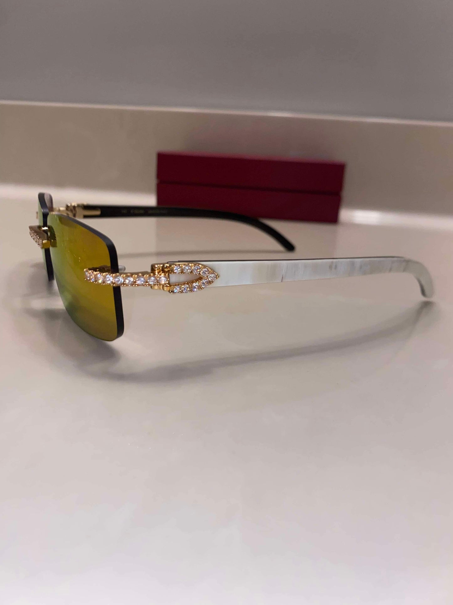 Moissanite Rimless buffs Sunglasses