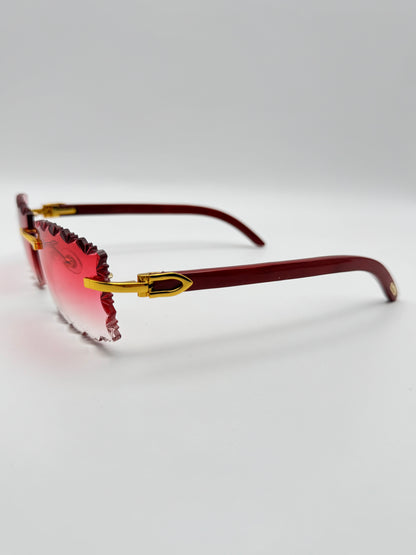Red Wood Glasses