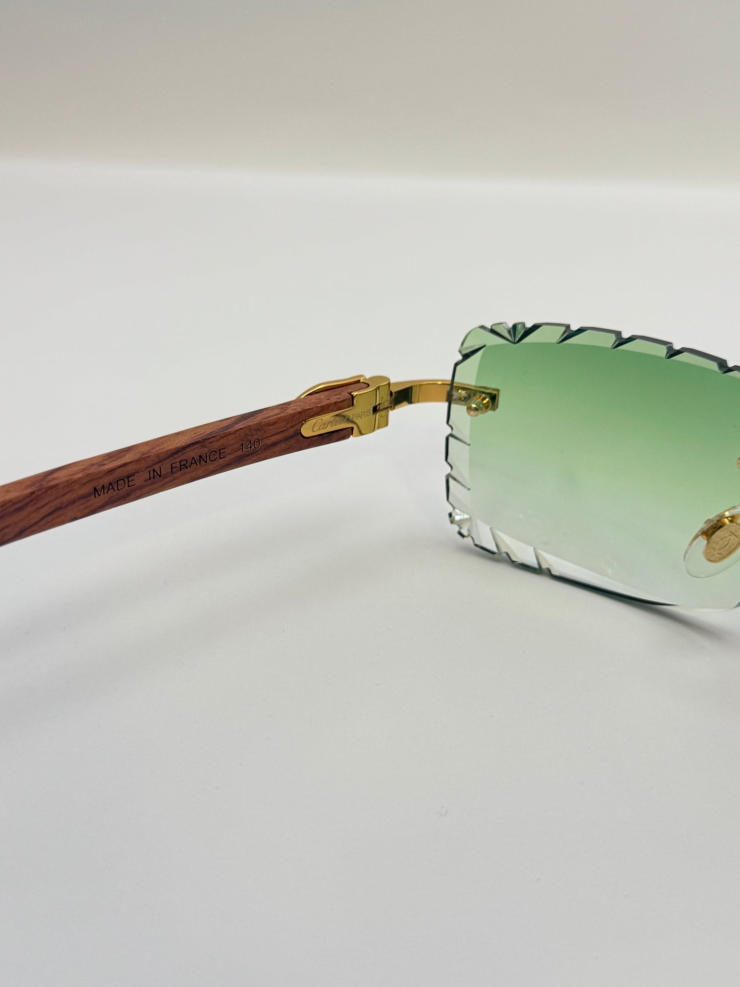 Diamond cut Wood Glasses
