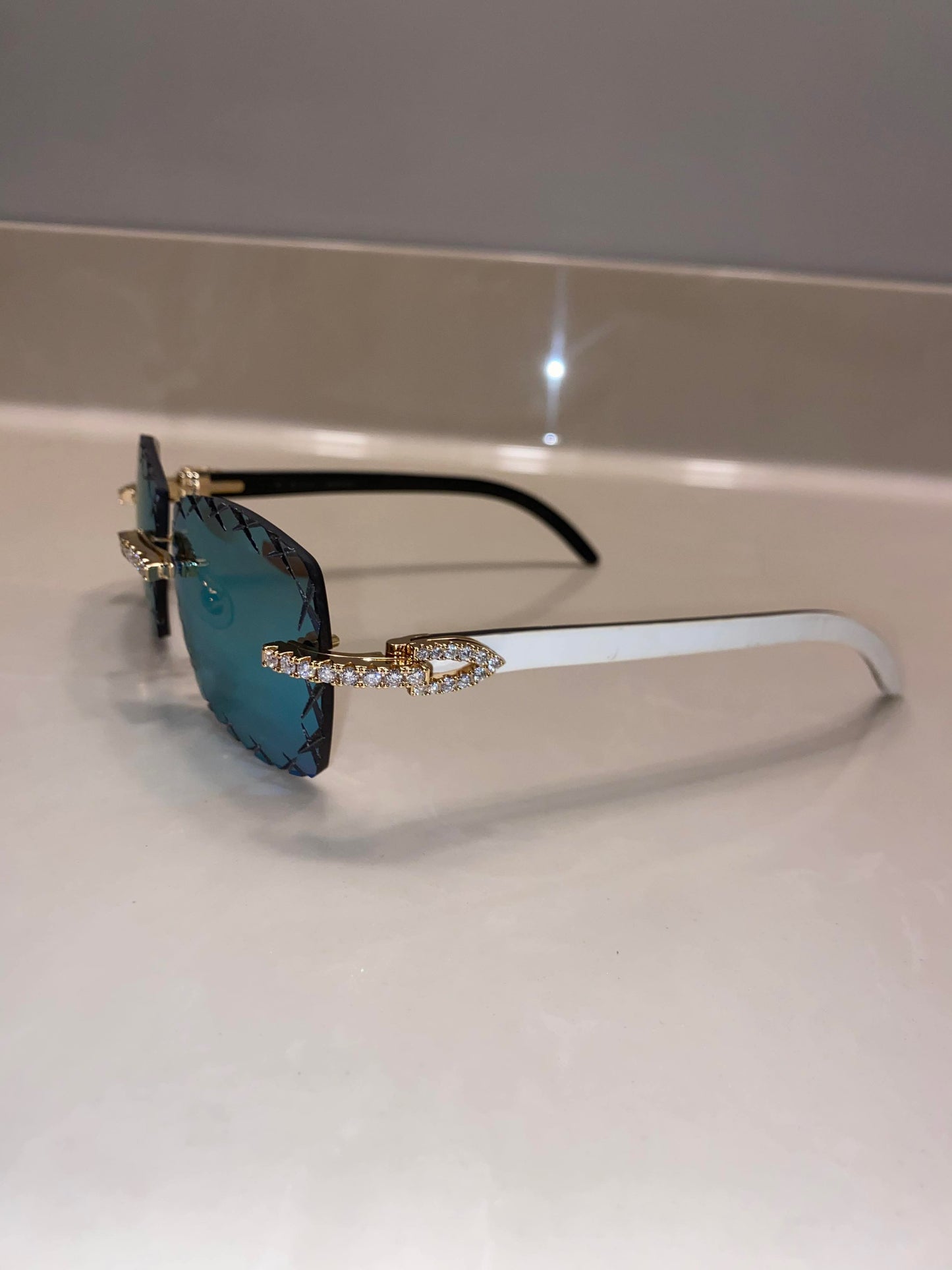 Custom moissanite mirror white buffs