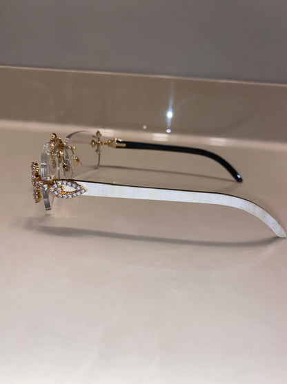 Iced out Cross glasses