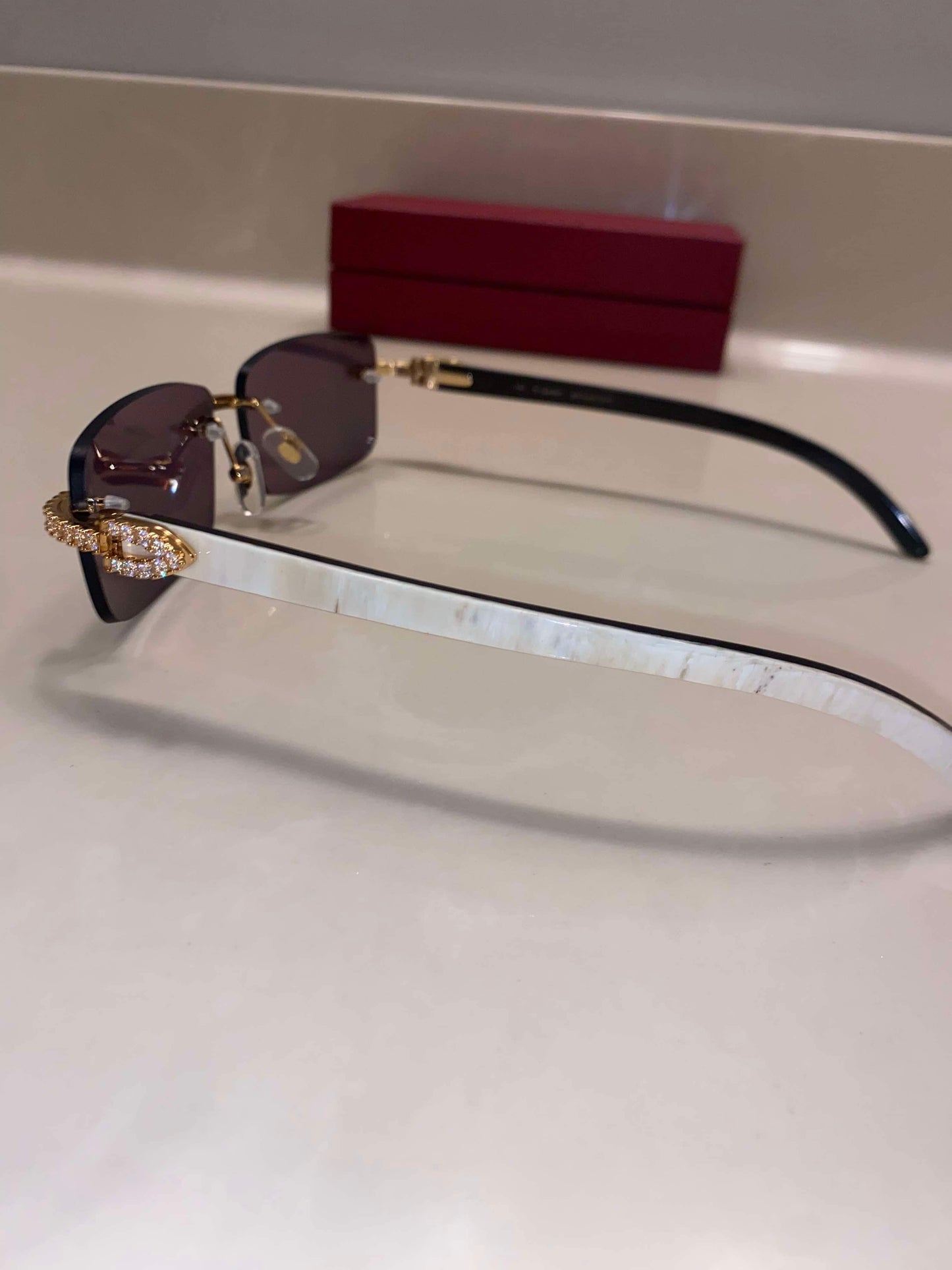 Moissanite Rimless buffs Sunglasses