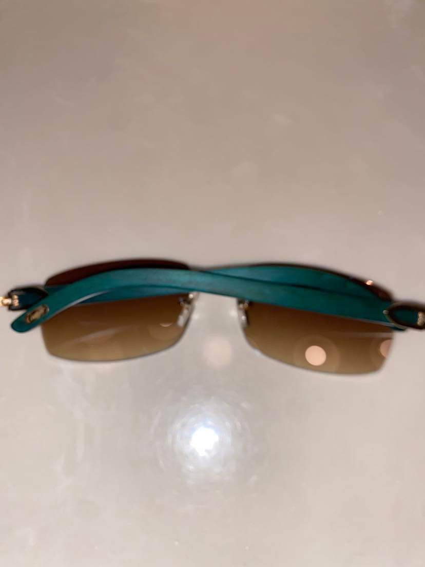 Turquoise wood Sunglasses