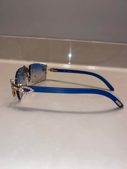 Iced out Cross glasses