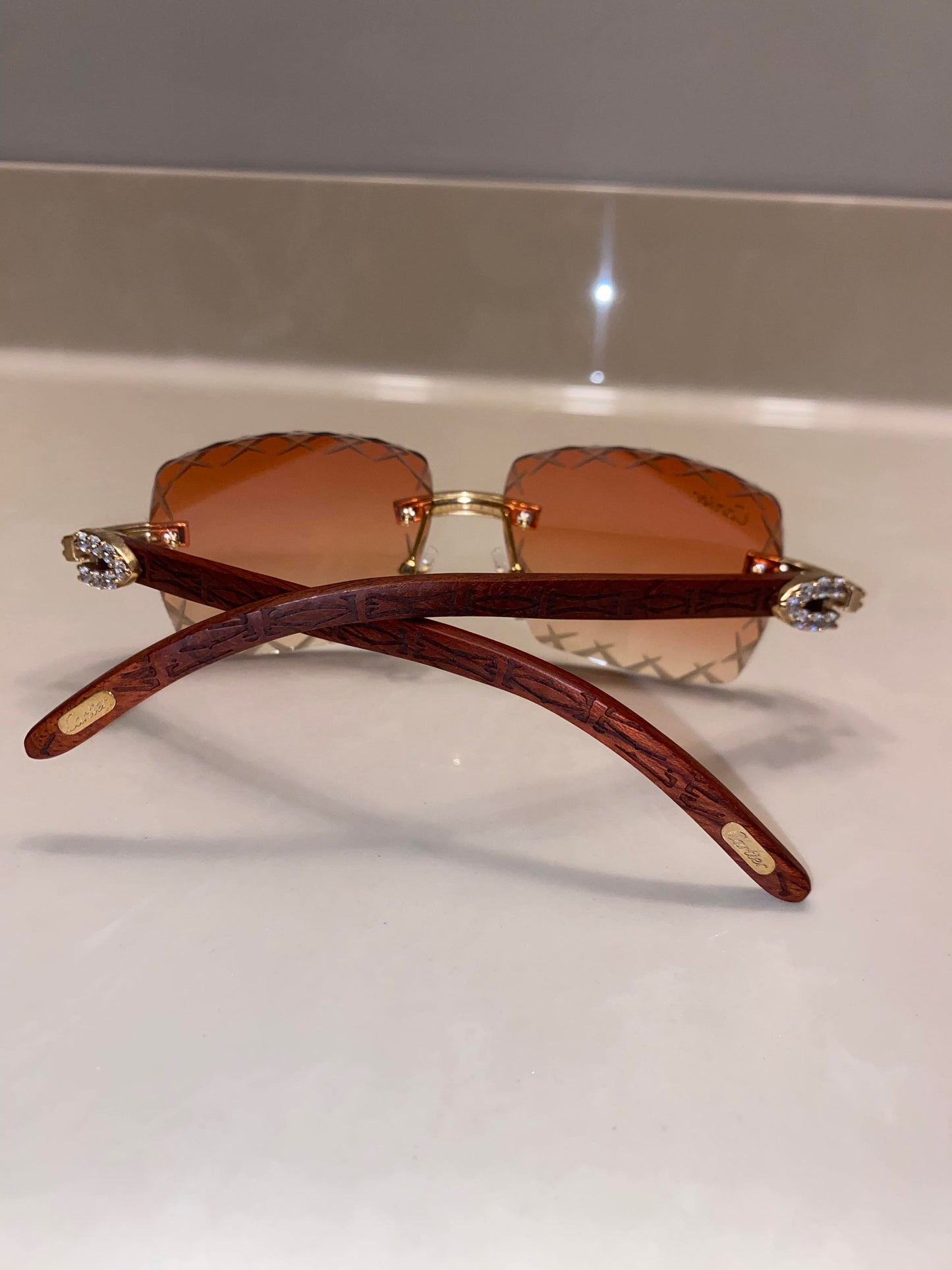 Iced out wood Sunglasses