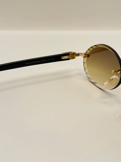 Retro White buff Sunglasses 54mm