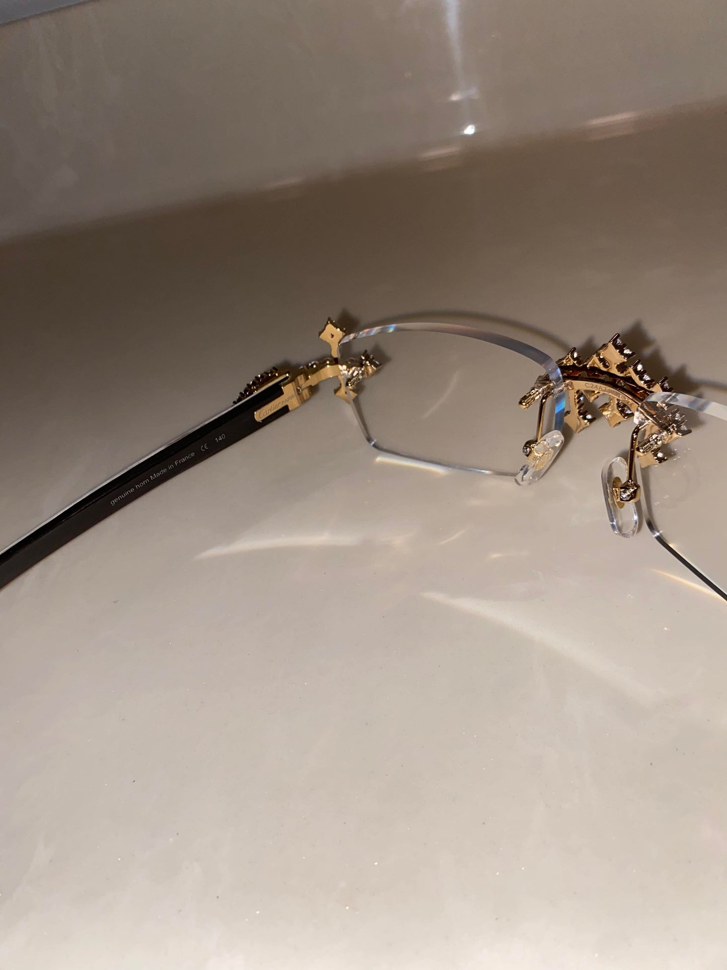 Iced out Cross glasses
