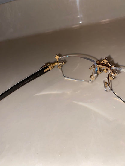 Iced out Cross glasses