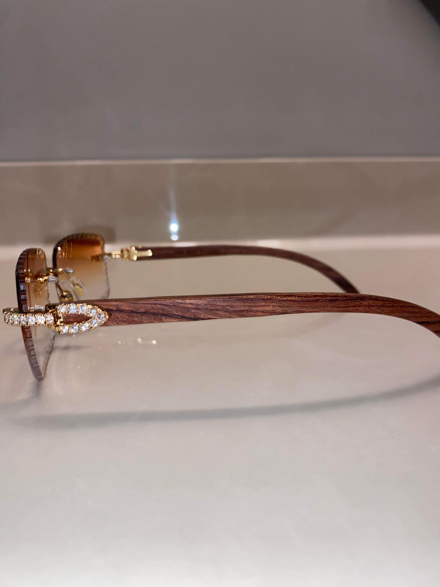 Made to order: Iced out moissanite Sunglasses