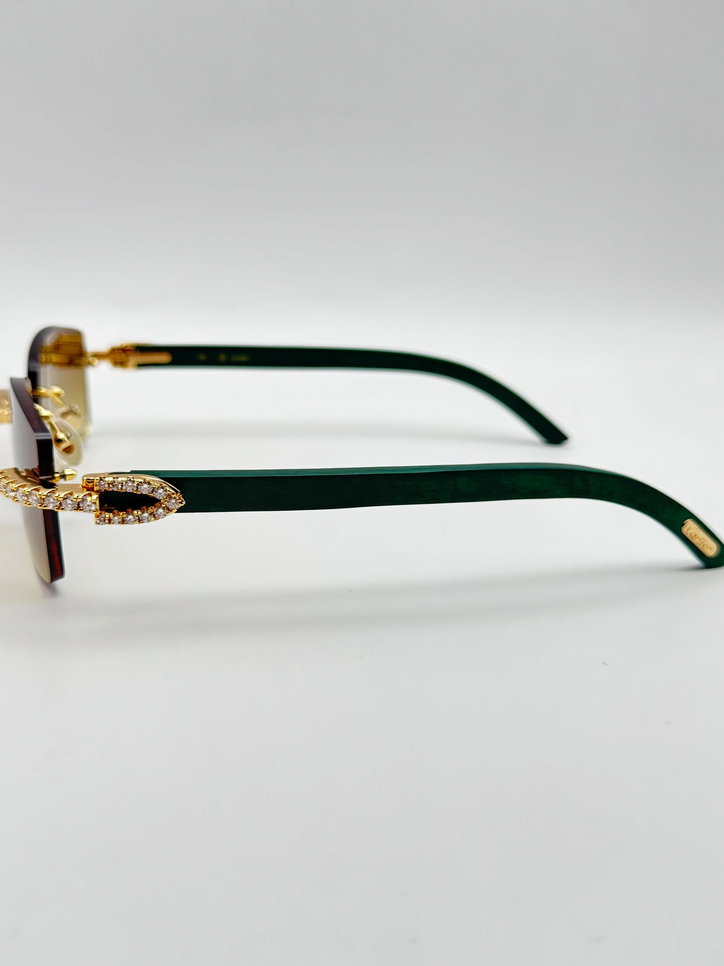Moissanite Green wood Sunglasses