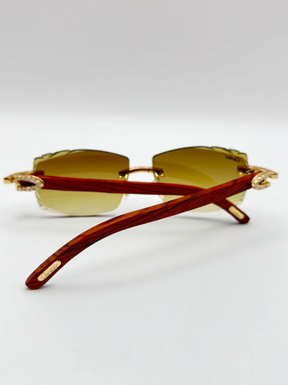 Moissanite wood Sunglasses